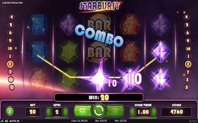 Starburst слот виграш